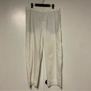 Vince Linen Blend Tapered Pull On off white Pant Size 14